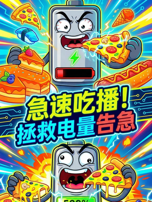 急速吃播拯救电量告急封面图