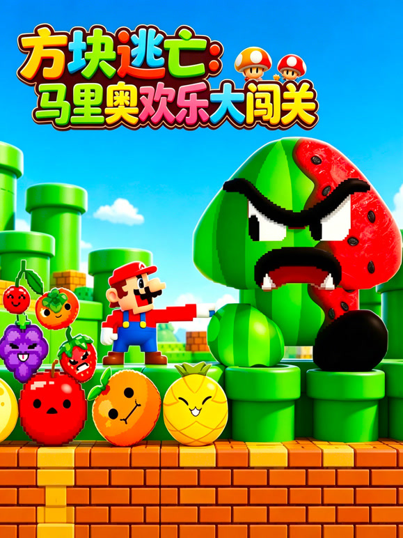方块逃亡:马里奥欢乐大闯关封面图
